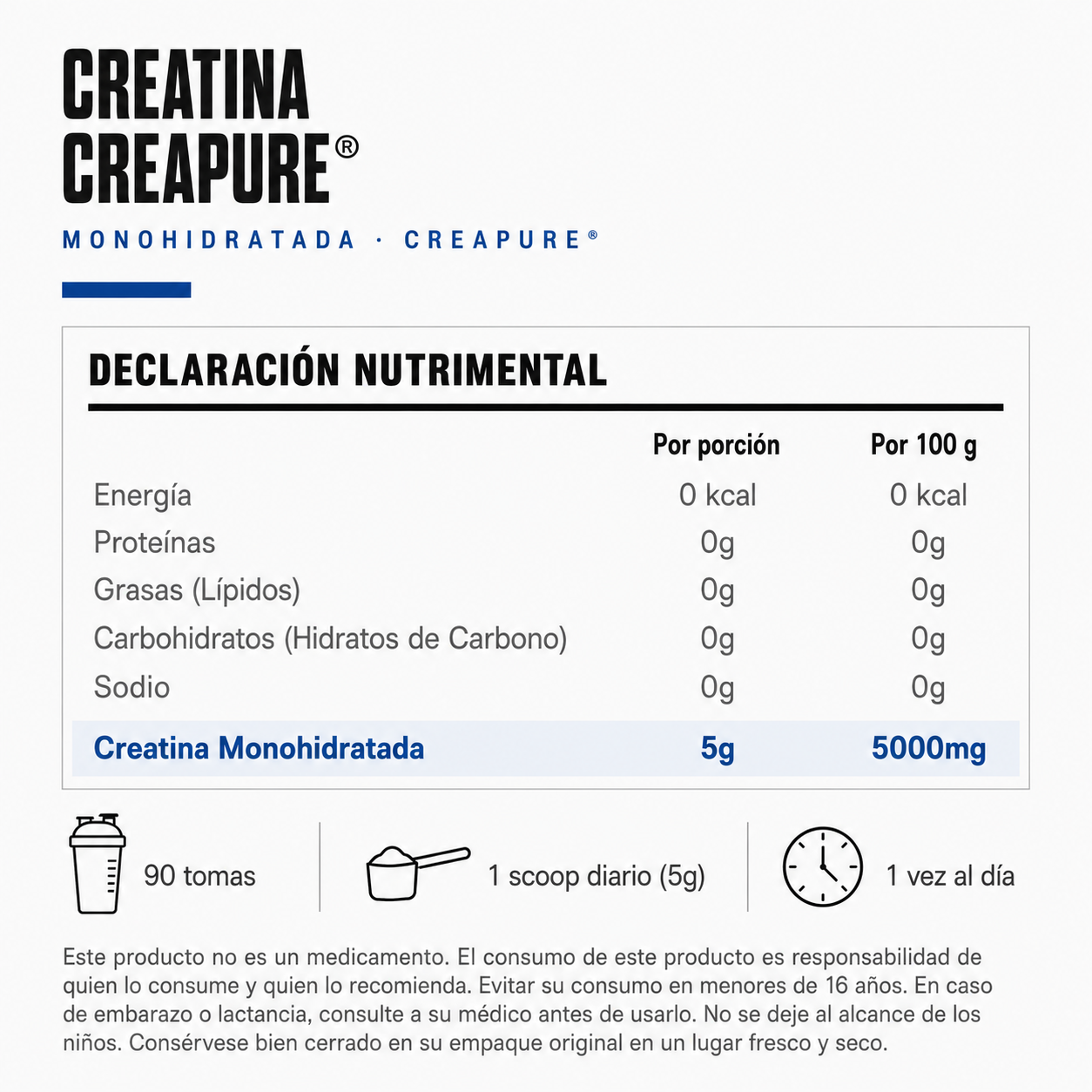 Creatina monohidratada (Creapure®)